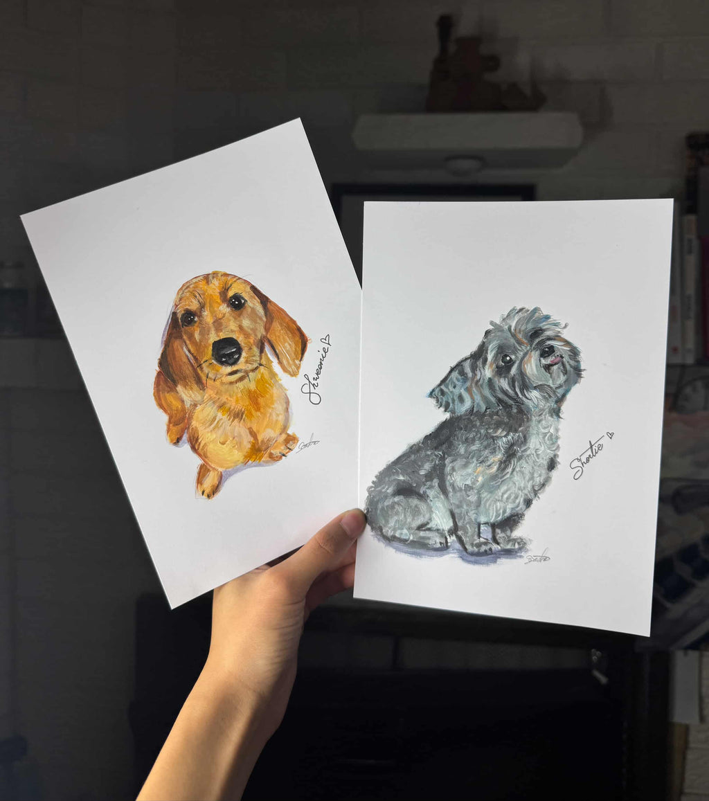 Custom Pet Portraits - A5 size